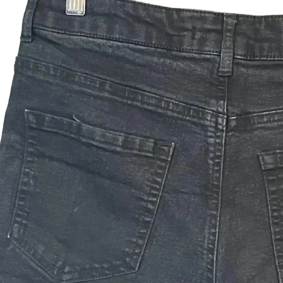 Forever 21 black denim shorts size 29 EUC - Picture 9 of 11